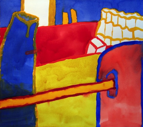 Venice Primary Colors; 
Watercolor, 2008; 
13.5 x 15.5 in.